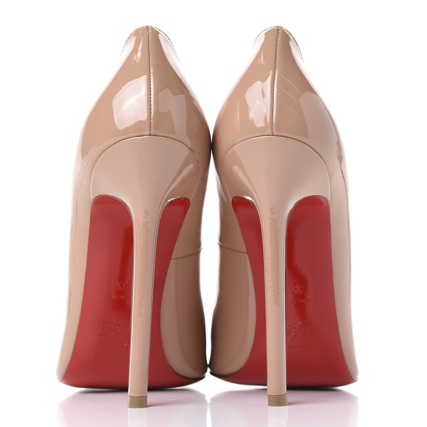 Christian Louboutin Patent Pigalle 120 Pumps 39.5 Nude 7 of 9
