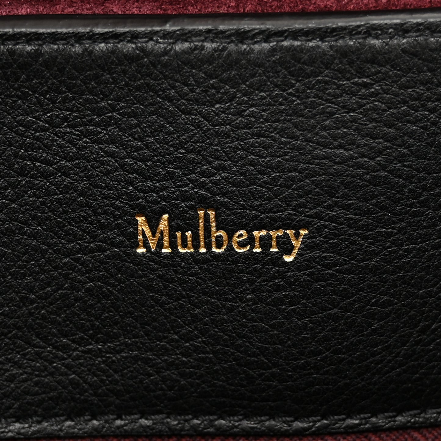 Small Classic Grain Calfskin Large Seaton Black