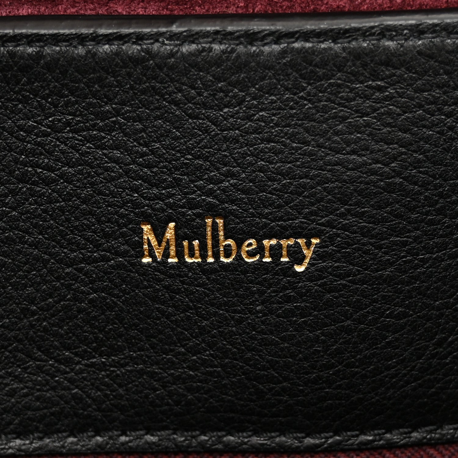Mulberry Small Classic Grain Calfskin Large Seaton Black 6 of 9
