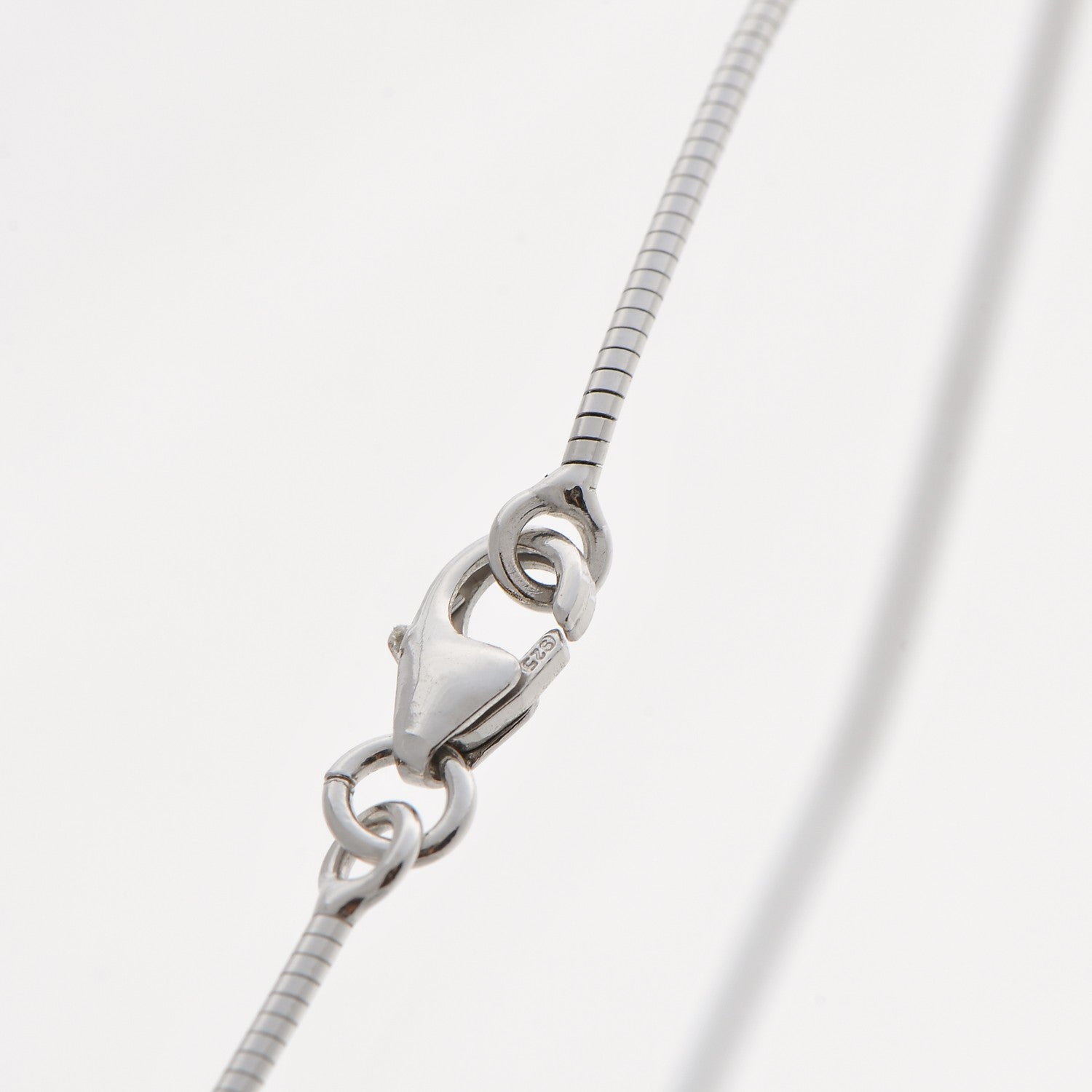Hermes Lacquered Palladium Cage d'H Pendant Necklace Bleu 6 of 7