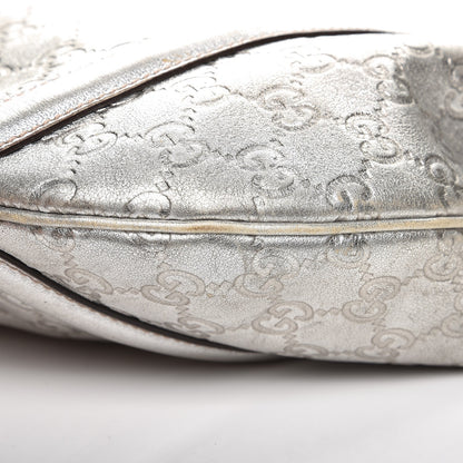 Gucci Guccissima Medium Britt Tote Silver 15 of 17