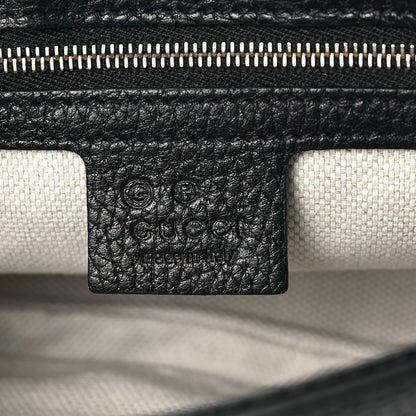 Gucci Pebbled Calfskin Medium Soho Flap Crossbody Black 6 of 9