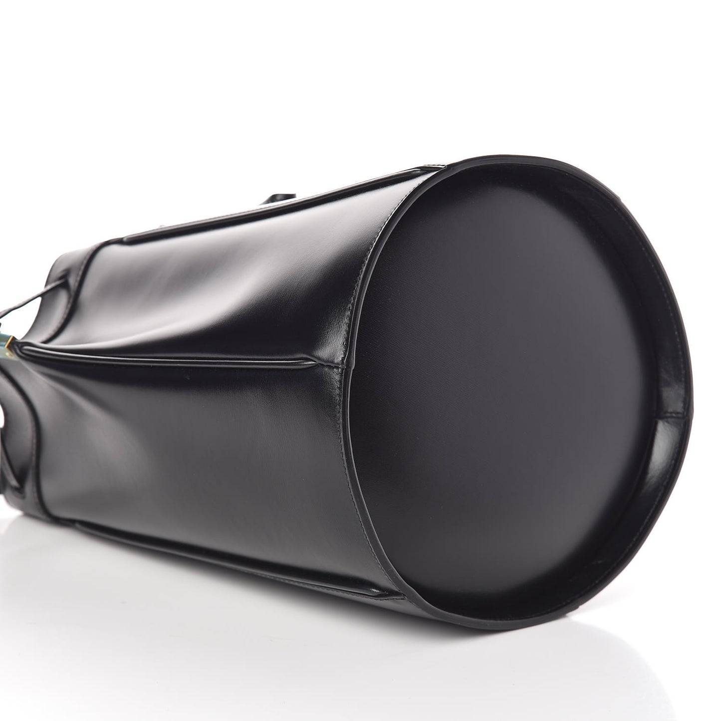 Smooth Calfskin Medium Talitha Bucket Bag Black