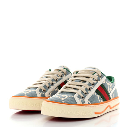 Gucci Cotton GG Monogram Web Womens 1977 Tennis Sneakers 36.5 Philod Ivory Mystic White 3 of 8