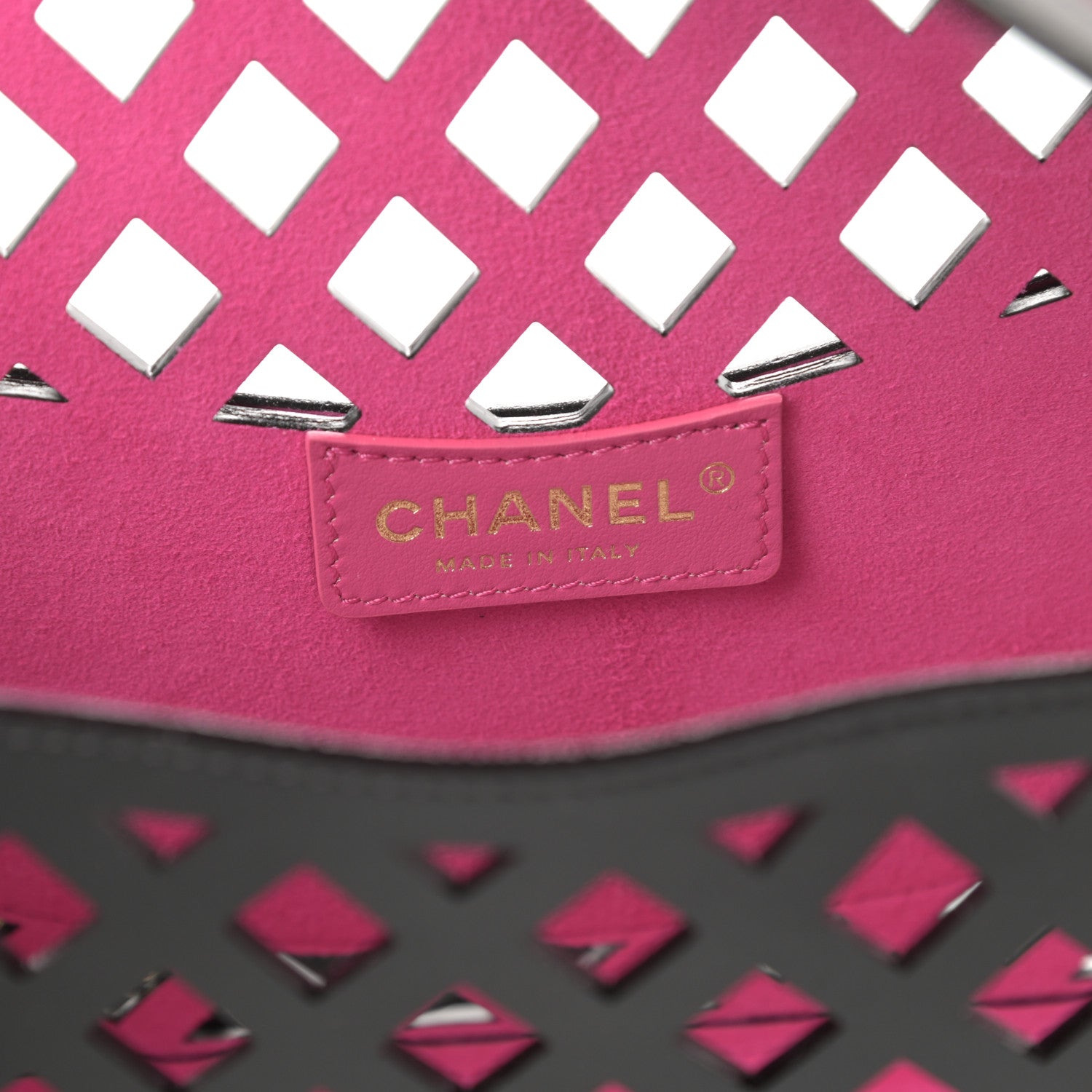 Chanel Lambskin Sea Through Flap Black Multicolor 8 of 13