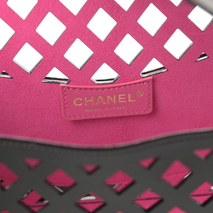 Chanel Lambskin Sea Through Flap Black Multicolor 8 of 13