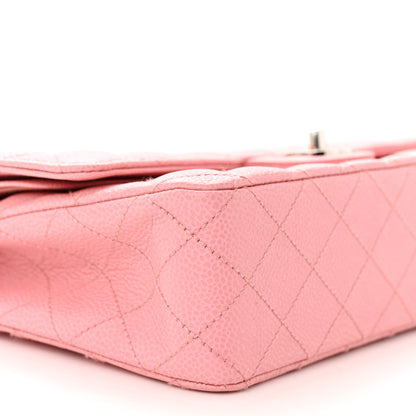 Chanel Caviar Quilted Medium Double Flap Pink 9 of 13