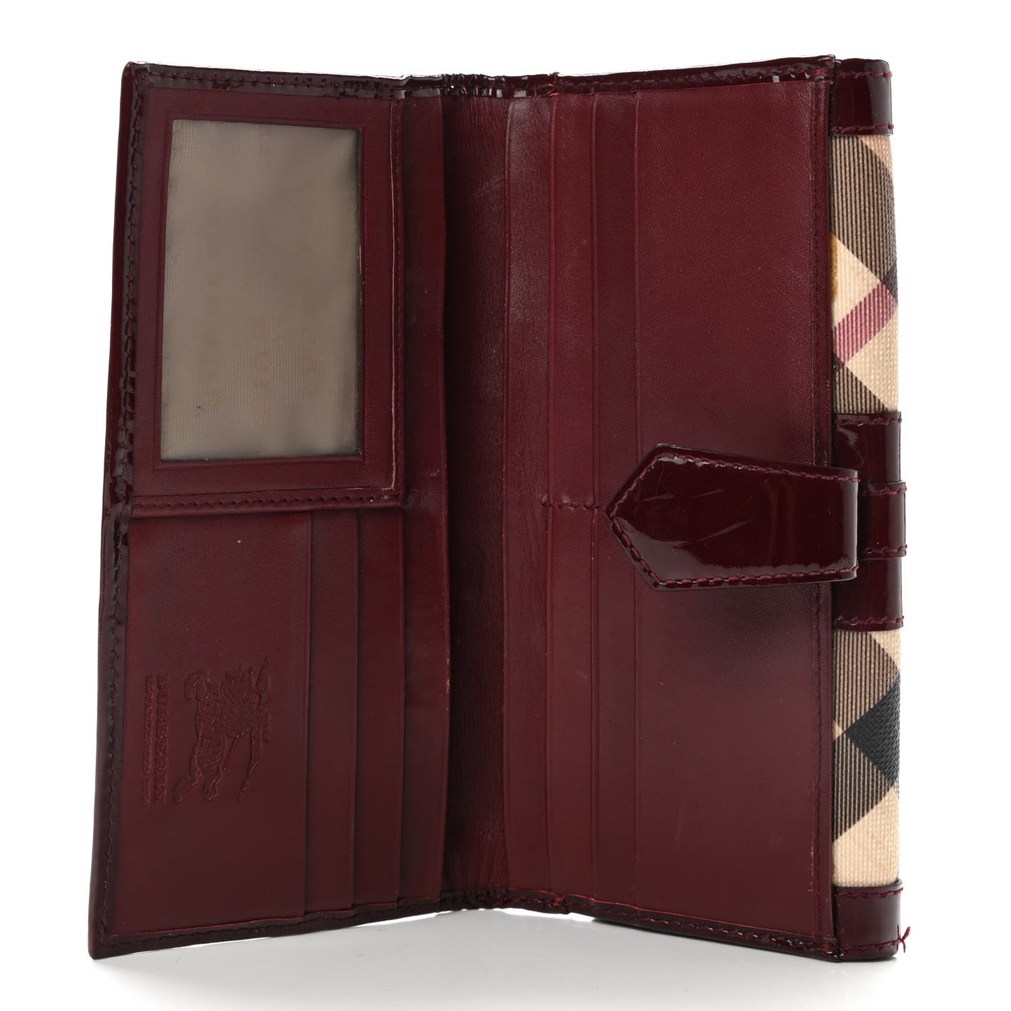 Nova Check Penrose Continental Wallet Red