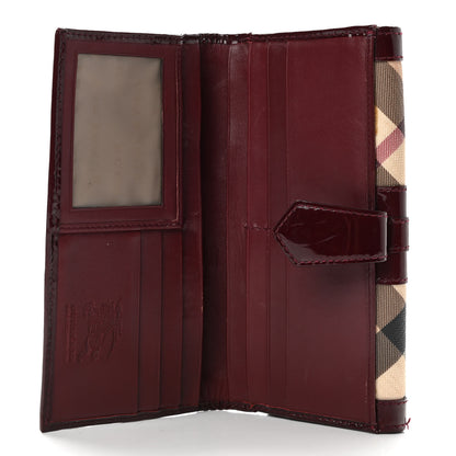 Burberry Nova Check Penrose Continental Wallet Red 7 of 9