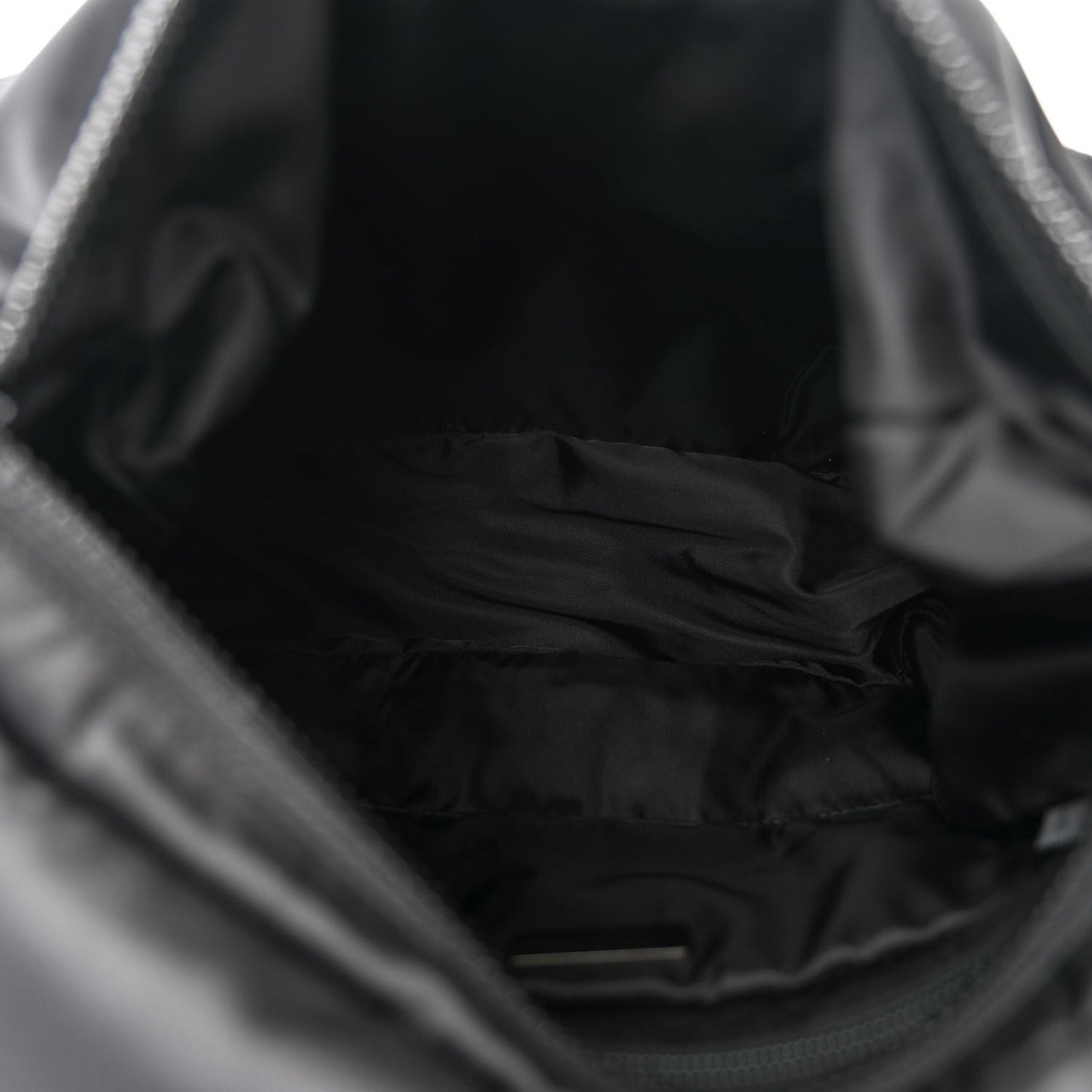 Tessuto Nylon Logo Messenger Bag Black