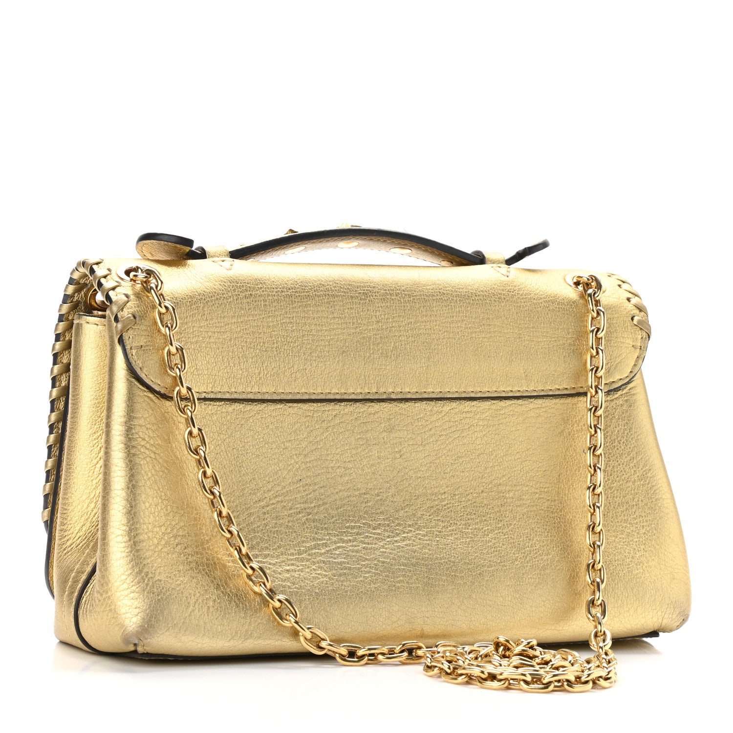 Louis Vuitton Cuir Plume Ecume Very Chain Bag Gold 3 of 11