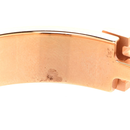 Hermes Enamel Narrow Clic Clac H Bracelet PM Rose Dragee 4 of 6