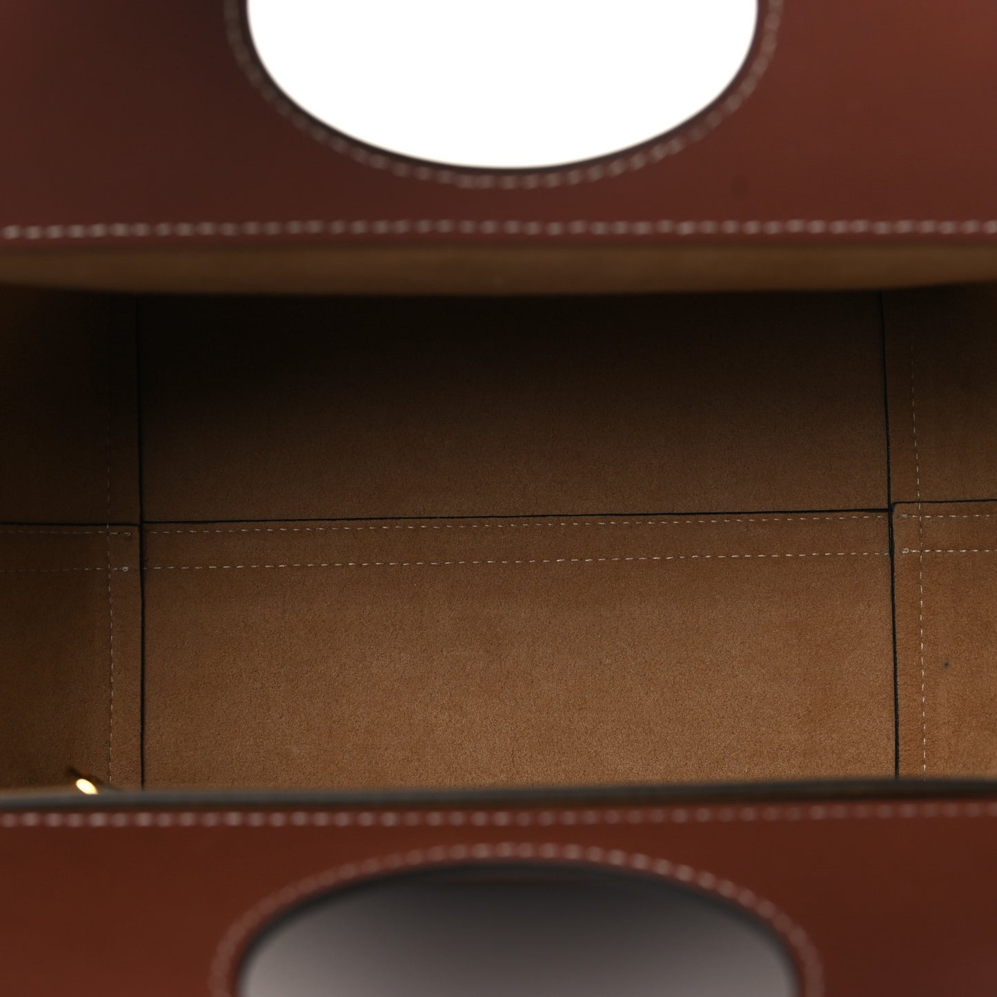 Soft Calfskin Mini Pocket Cabas Tote Tan