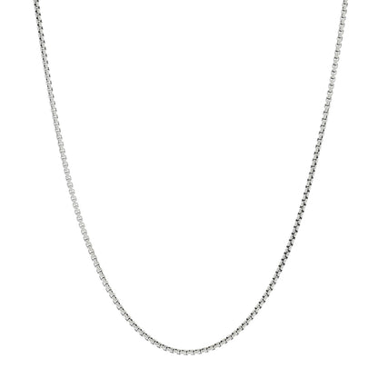 David Yurman Sterling Silver 14K Yellow Gold 1.7mm Baby Box Chain Necklace 17" 1 of 4