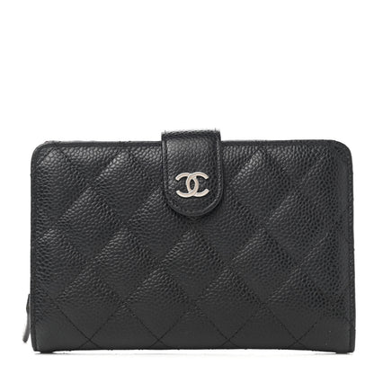 Chanel Caviar Quilted CC French Wallet Black 1 of 8