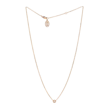 Cartier 18K Pink Gold Diamond SM D'Amour Pendant Necklace 3 of 5