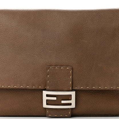 Fendi Calfskin Romano Selleria Mama Baguette Brown 8 of 17