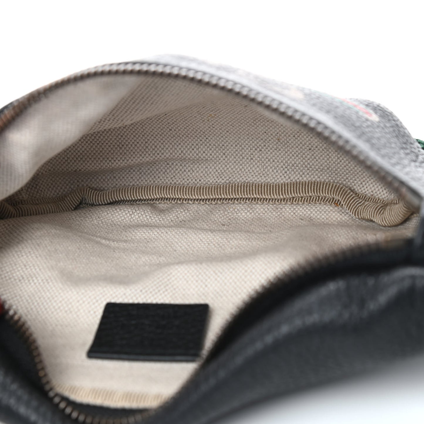 Grained Calfskin Small Logo Belt Bag Black