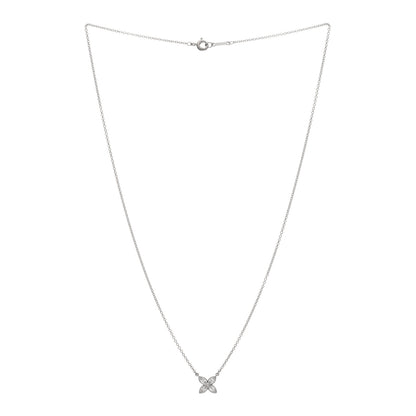 Tiffany Platinum Diamond Small Bezel Set Victoria Necklace 3 of 5