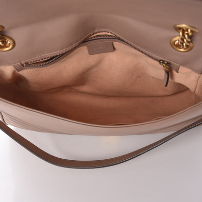 Gucci Calfskin Matelasse Medium GG Marmont Shoulder Bag Porcelain Rose 7 of 9