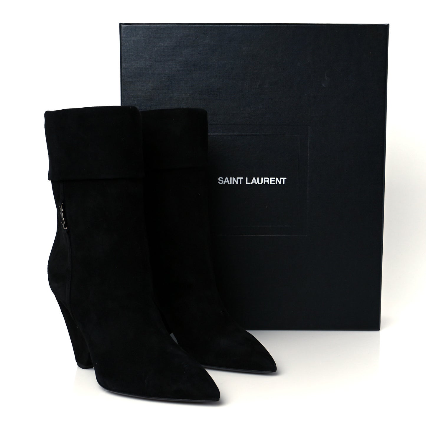 Kid Scamosciato Niki 85 Wedge Booties 36 Black