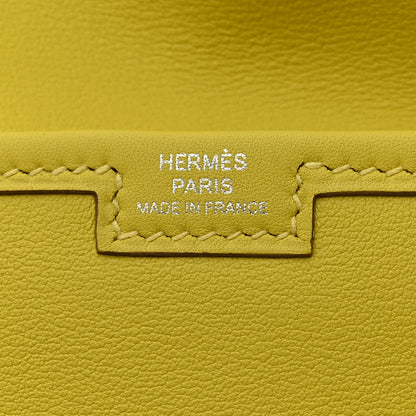 Hermes Swift Verso Jige Duo Clutch Lime Biscuit 7 of 8