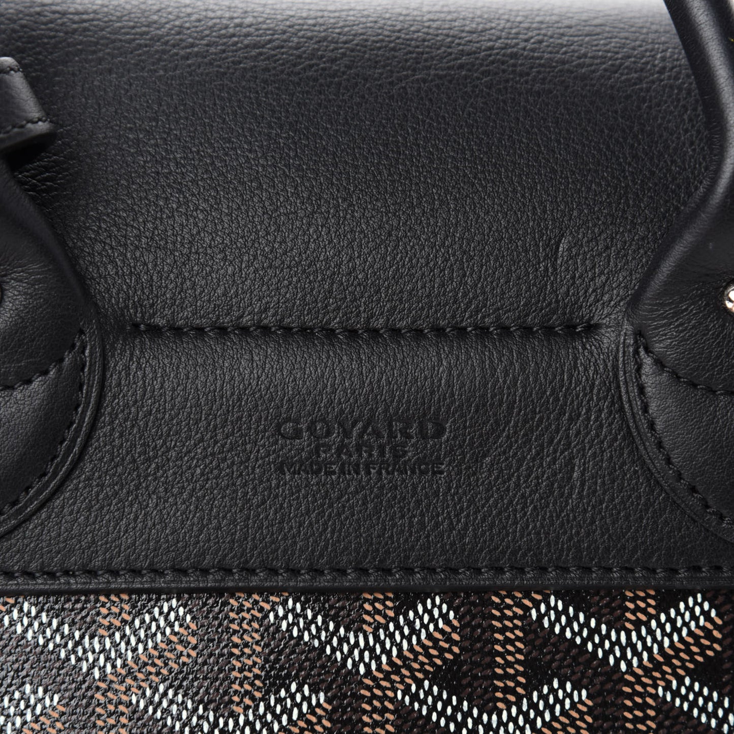 Goyardine Calfskin Mini Alpin Backpack Black