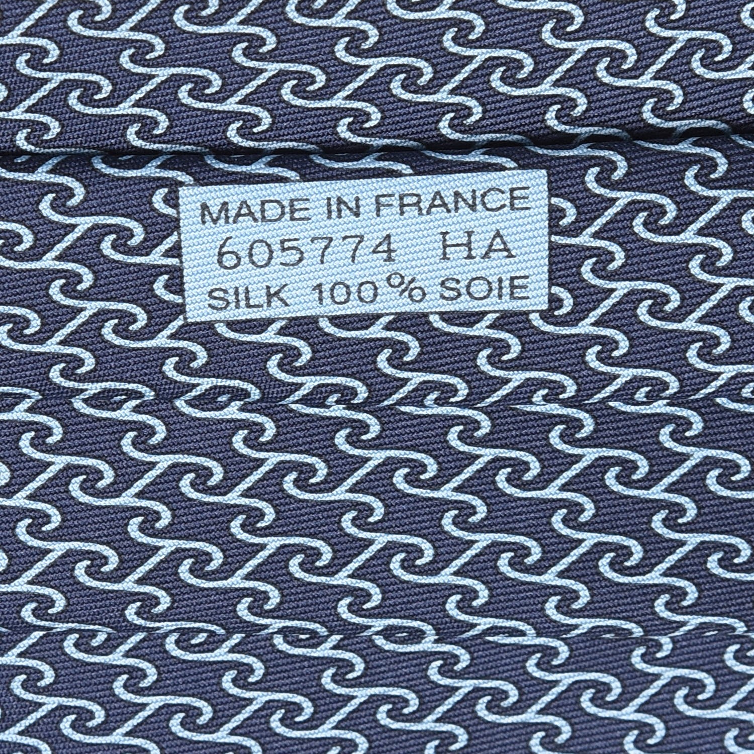 Hermes Mens Silk Printed Heraklion Neck Tie 4 of 5