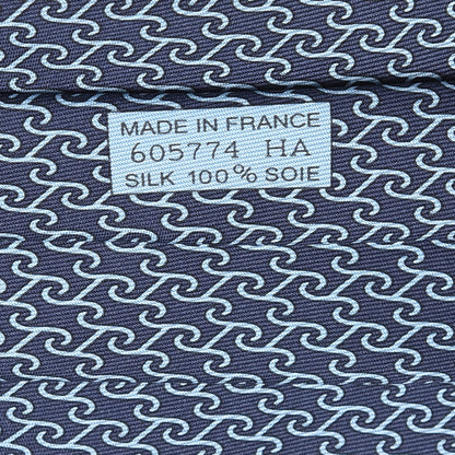 Hermes Mens Silk Printed Heraklion Neck Tie 4 of 5