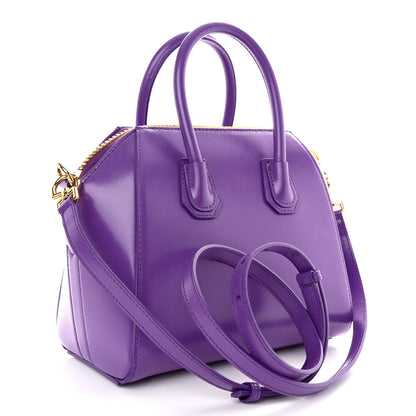 Givenchy Shiny Lord Calfskin Mini Antigona Ultraviolet 3 of 12