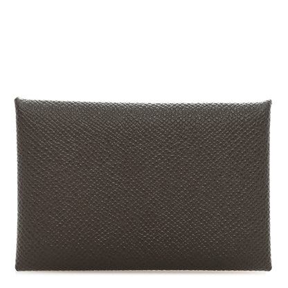 Hermes Epsom Verso Calvi Card Case Etain Vert Criquet 1 of 6