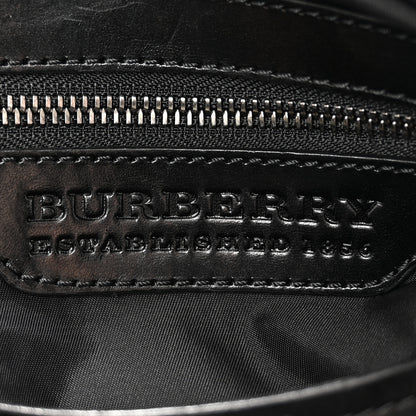 Burberry Nylon Smoked Check Weekend Duffle Bag Black 5 of 18