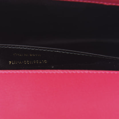 Saint Laurent Calfskin Monogram Large Belle De Jour Clutch Lipstick Fuchsia 7 of 9