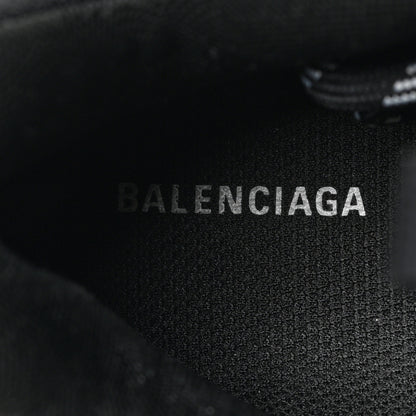 Balenciaga Fabric Mesh Washed Effect Womens Triple S Sneakers 40 Black Red 5 of 6
