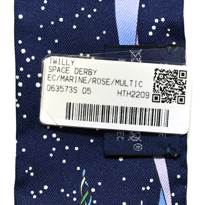 Hermes Silk Space Derby Twilly Marine Rose Multicolor 3 of 4