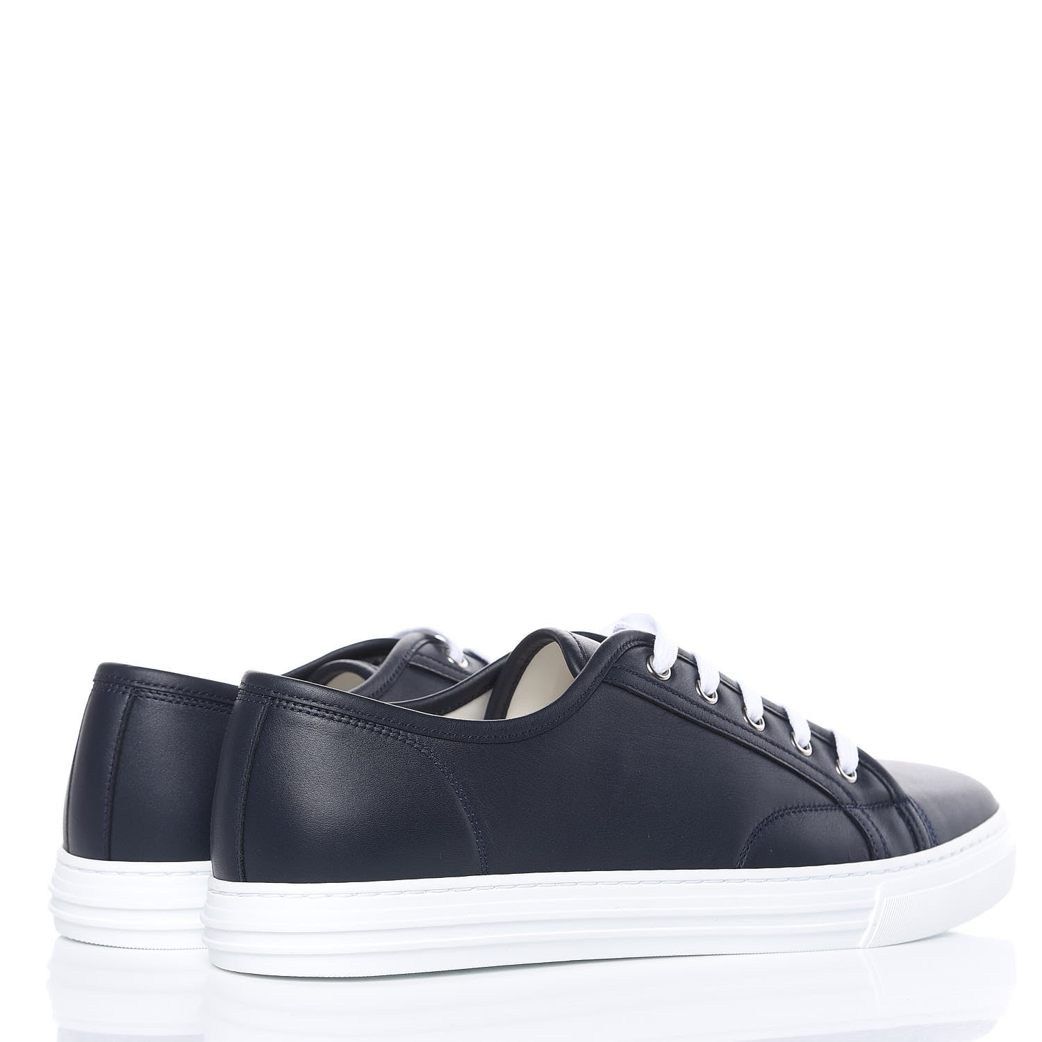 Gucci Calfskin Miro Soft Mens Lace Up Sneakers 10.5 Blue 4 of 8