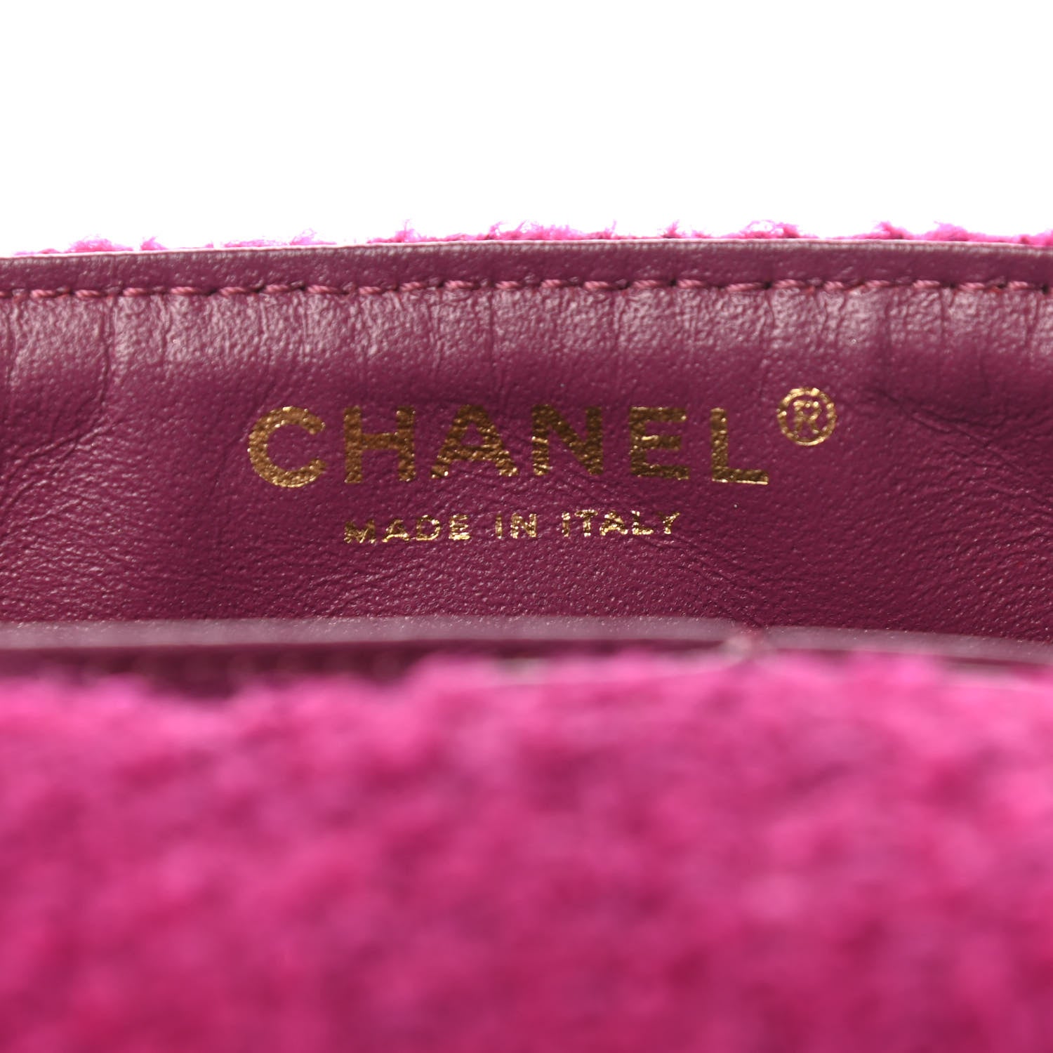 Chanel Tweed East West Flap Fuchsia 6 of 9