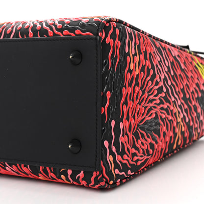 Christian Dior X BHARTI KHER Calfskin Embossed Matte Medium Lady Dior Art Black Multicolor 10 of 11