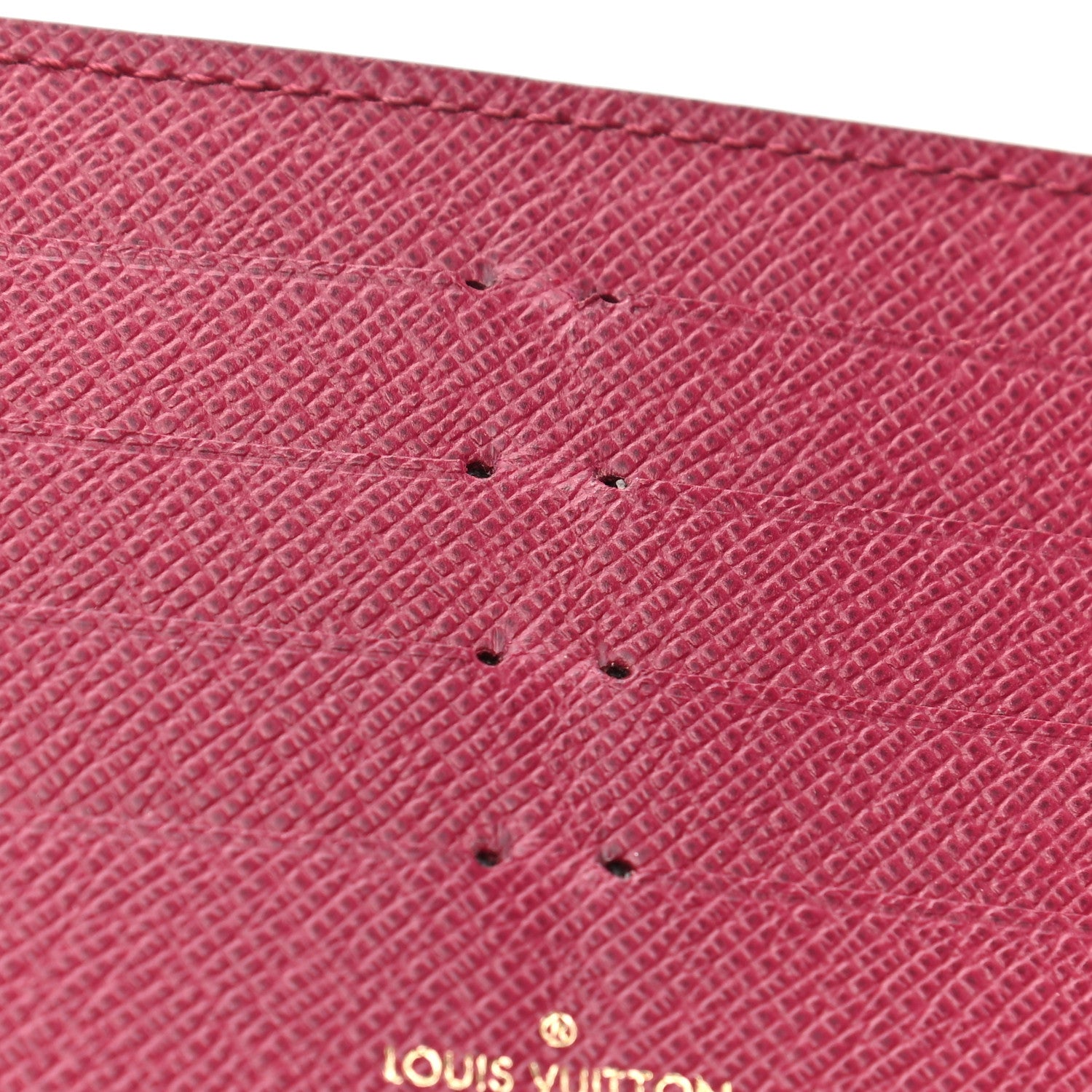 Louis Vuitton Calfskin Felicie Card Holder Insert Fuchsia 7 of 7