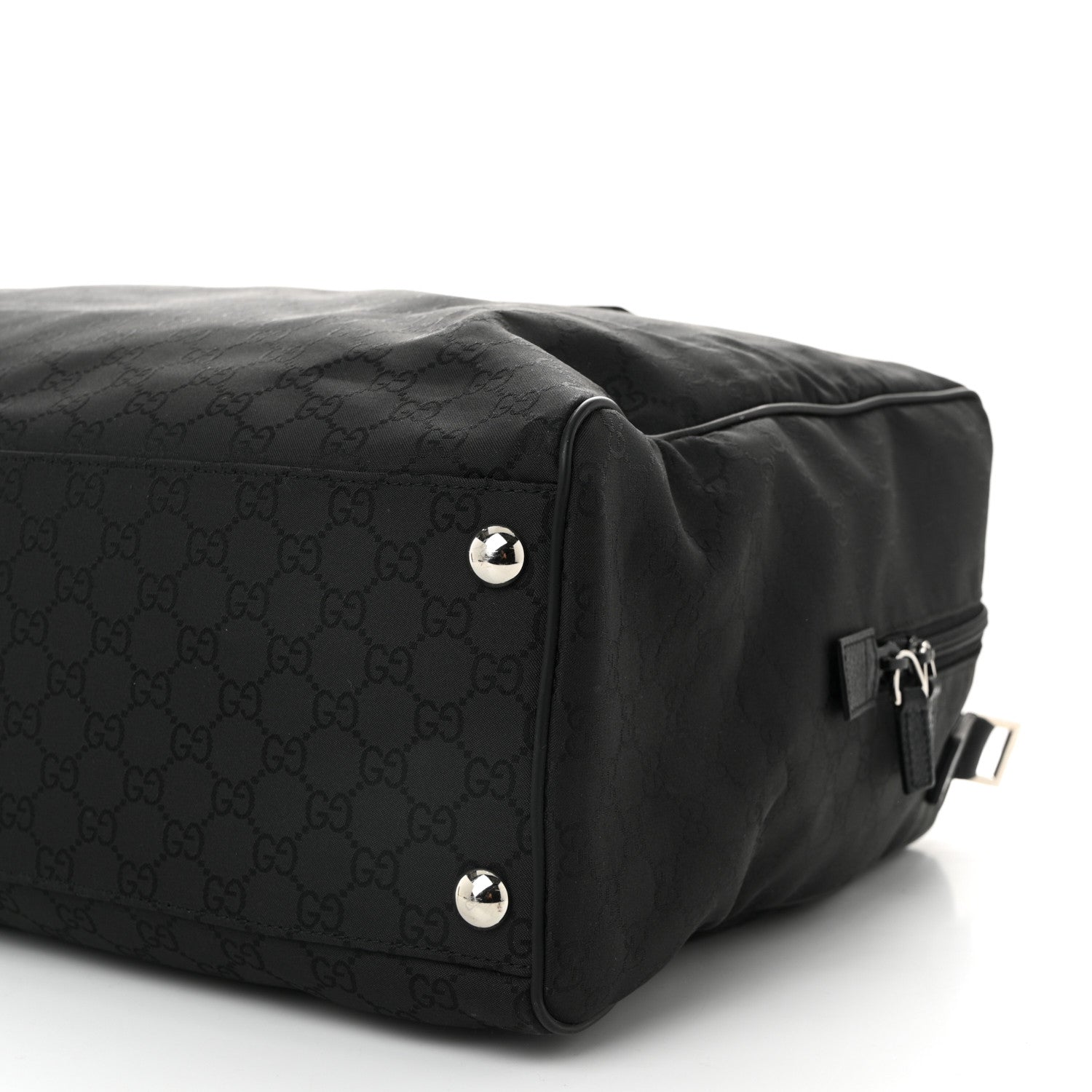 Gucci Nylon Monogram Large Duffle Bag Black 10 of 10
