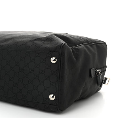 Gucci Nylon Monogram Large Duffle Bag Black 10 of 10