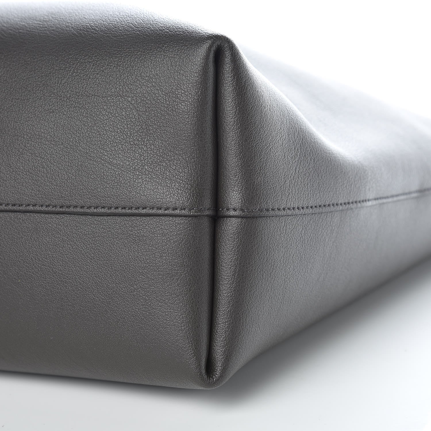 Saint Laurent Calfskin Large Shopping Tote Dark Grey 13 of 13