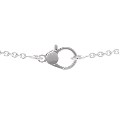 Hermes 18K White Gold Diamond Finesse Pendant Necklace 4 of 6