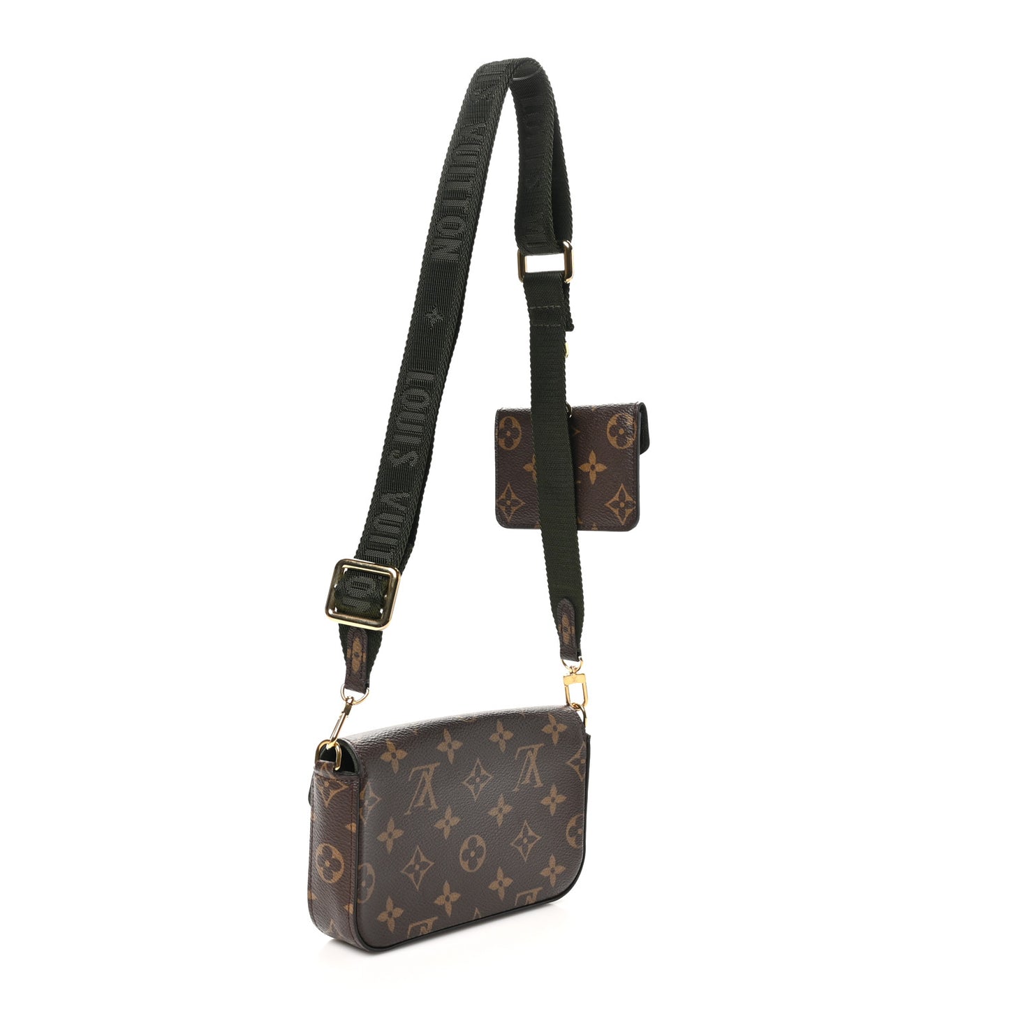 Monogram Felicie Strap & Go Kaki