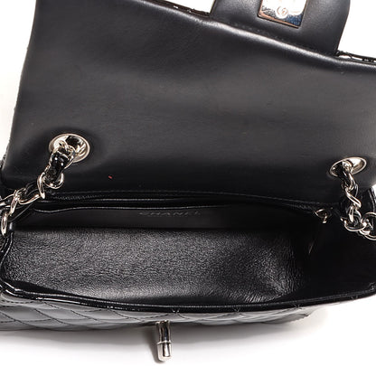 Chanel Patent Quilted Mini Rectangular Flap Black 6 of 9