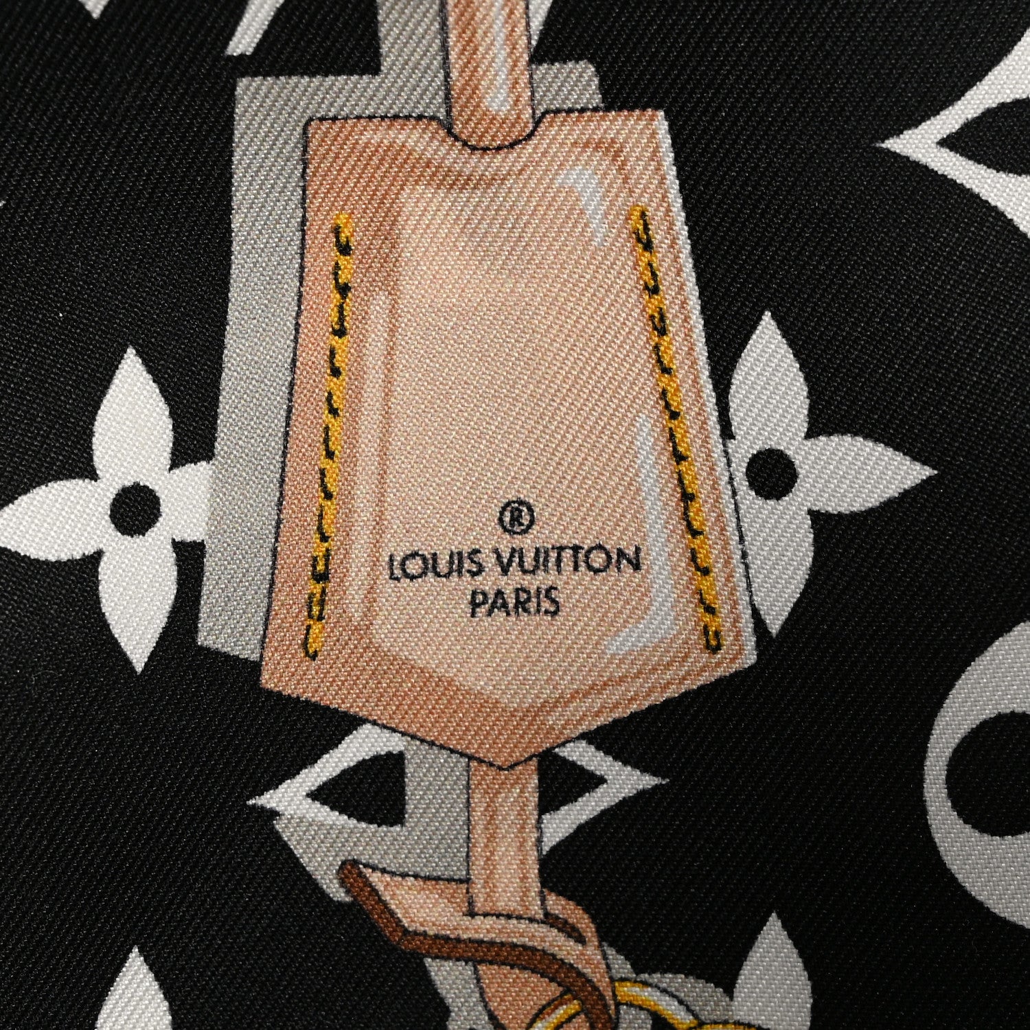 Louis Vuitton Silk Monogram Confidential Bandeau Black 3 of 5