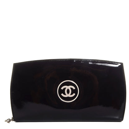 Chanel Patent Trousse Maquil Wallet Black 1 of 9