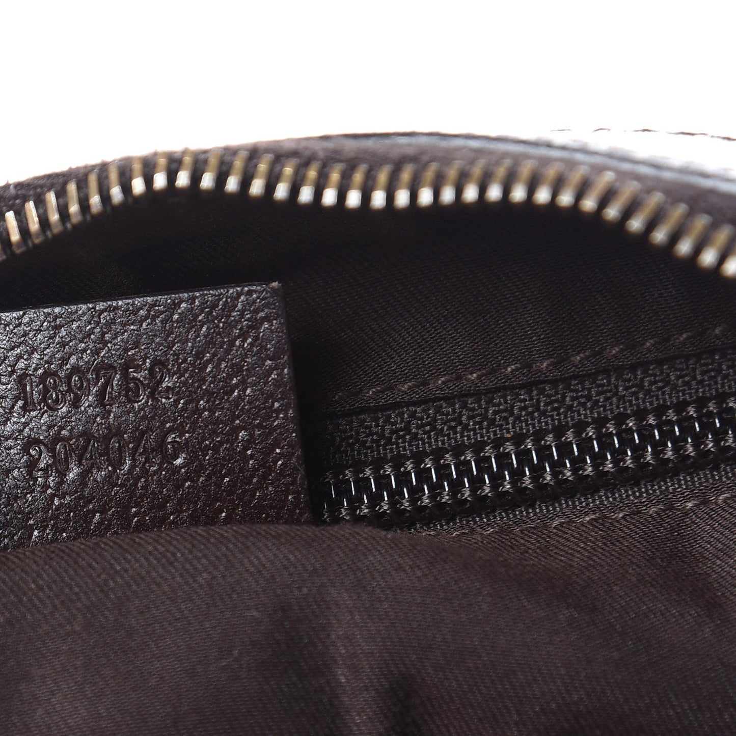Monogram Web Medium Half Moon Hobo Dark Brown