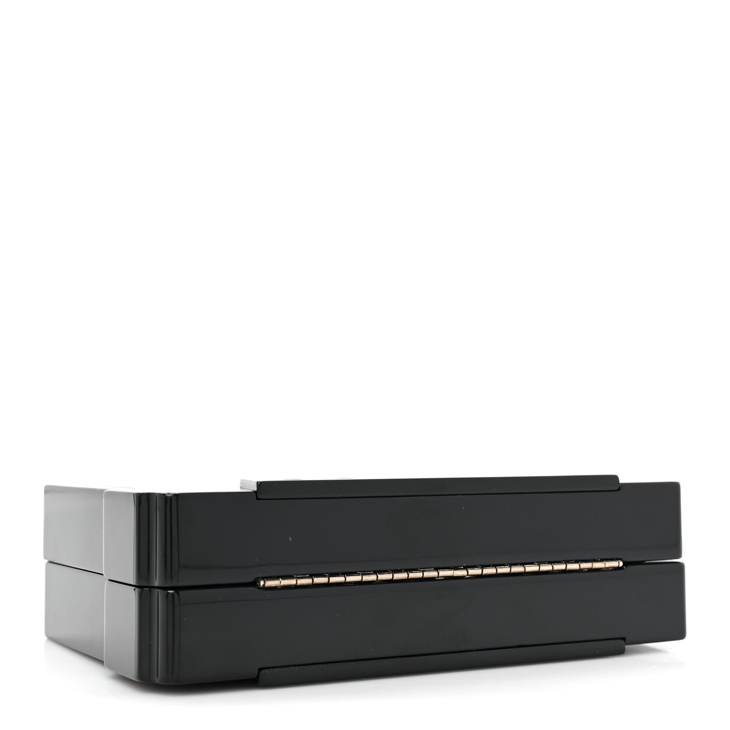 Lucite Cassette Clutch Black
