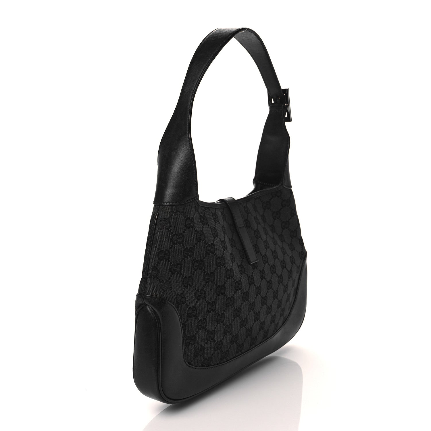 Gucci Monogram Small Jackie O Hobo Black 4 of 11